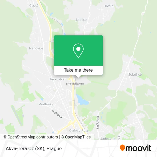 Карта Akva-Tera.Cz (SK)