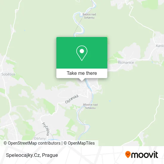 Карта Speleocajky.Cz