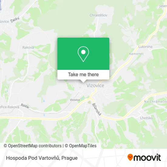 Карта Hospoda Pod Vartovňů