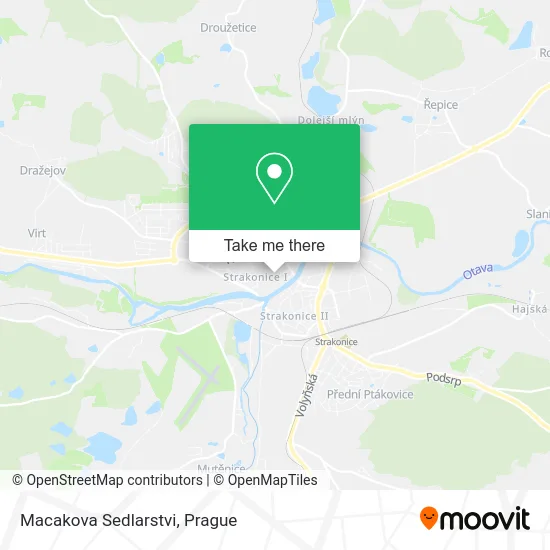 Карта Macakova Sedlarstvi