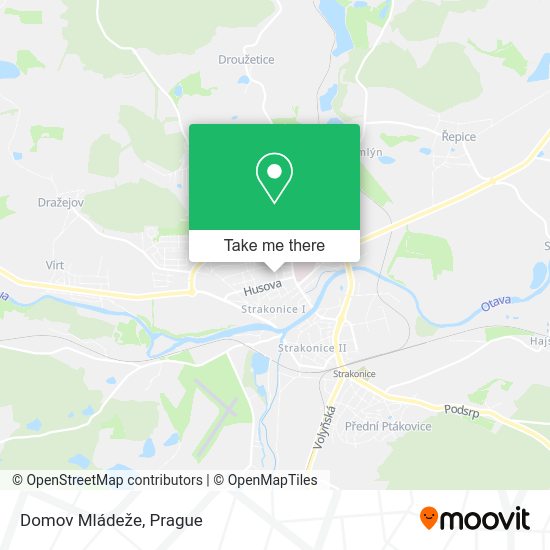 Карта Domov Mládeže