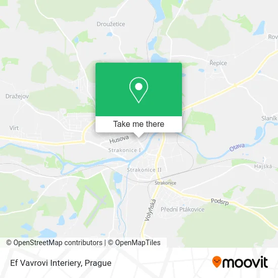 Карта Ef Vavrovi Interiery