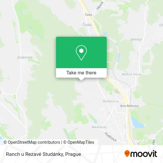 Карта Ranch u Rezavé Studánky