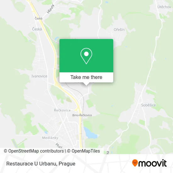 Карта Restaurace U Urbanu