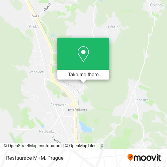 Карта Restaurace M+M