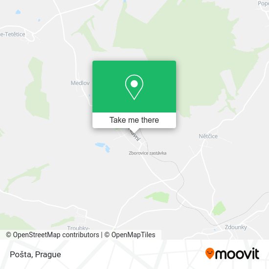 Карта Pošta