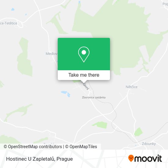 Карта Hostinec U Zapletalů