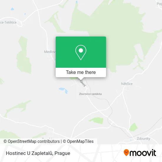 Карта Hostinec U Zapletalů