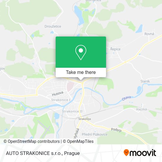 Карта AUTO STRAKONICE s.r.o.