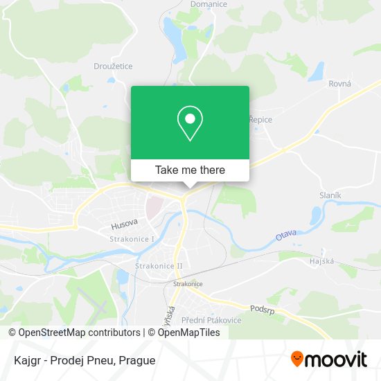 Карта Kajgr - Prodej Pneu