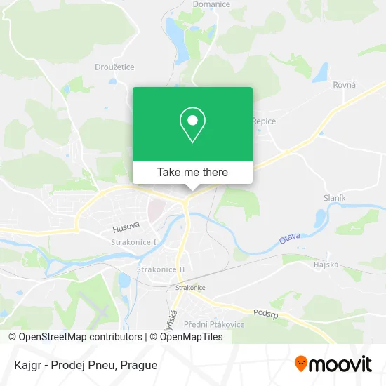Карта Kajgr - Prodej Pneu