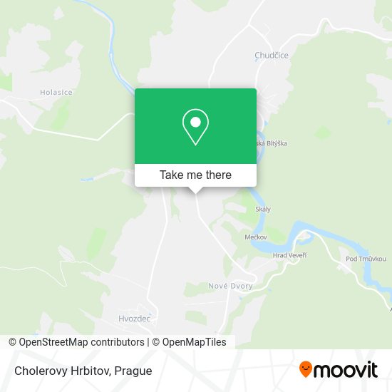 Карта Cholerovy Hrbitov