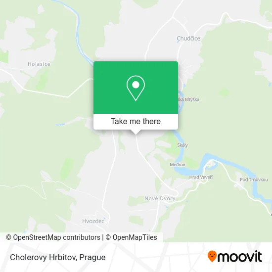 Карта Cholerovy Hrbitov
