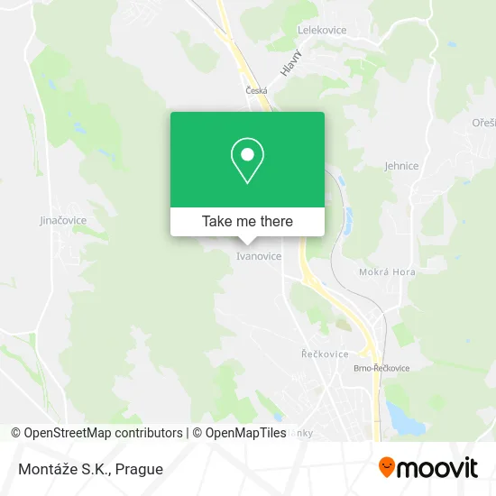 Карта Montáže S.K.