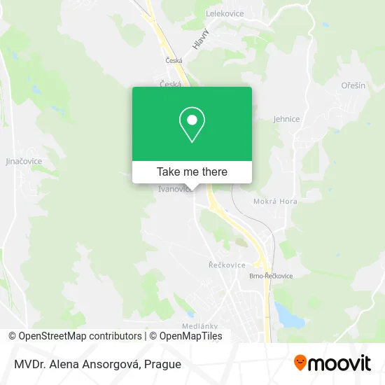 Карта MVDr. Alena Ansorgová