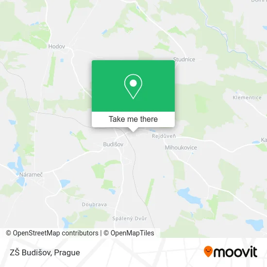 Карта ZŠ Budišov
