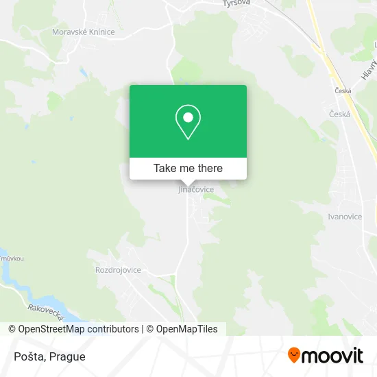 Карта Pošta