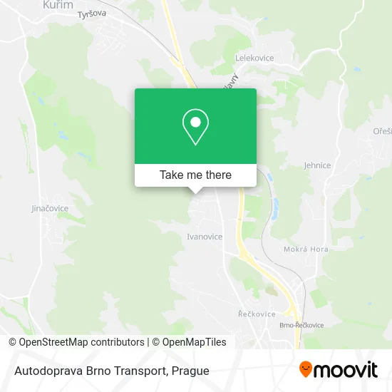 Карта Autodoprava Brno Transport