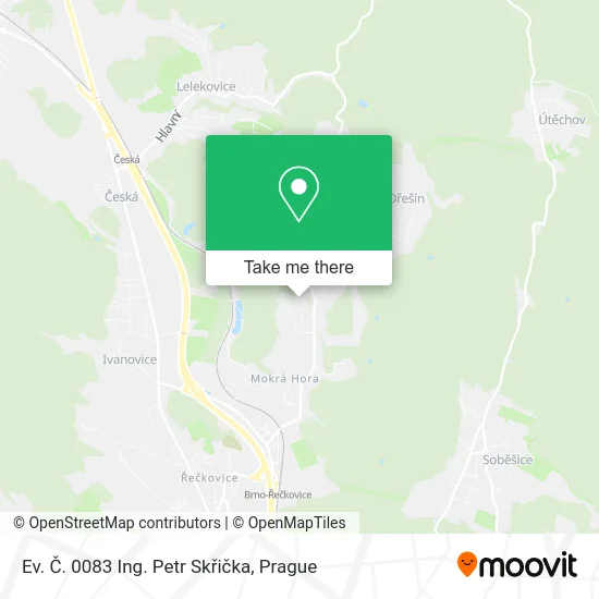 Ev. Č. 0083 Ing. Petr Skřička map