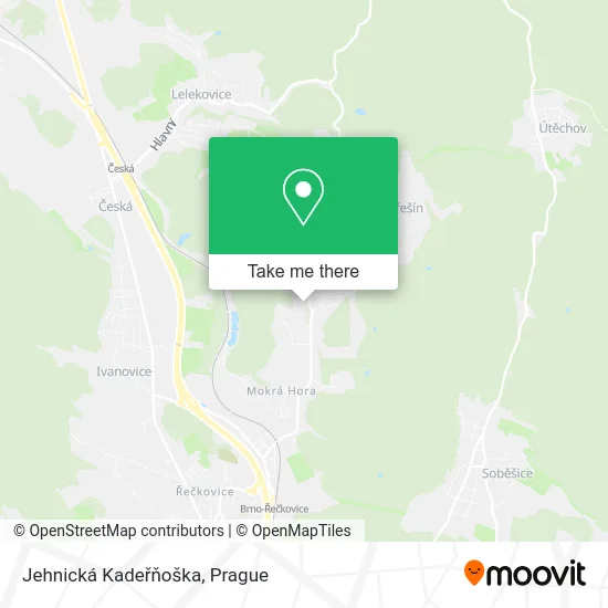 Карта Jehnická Kadeřňoška