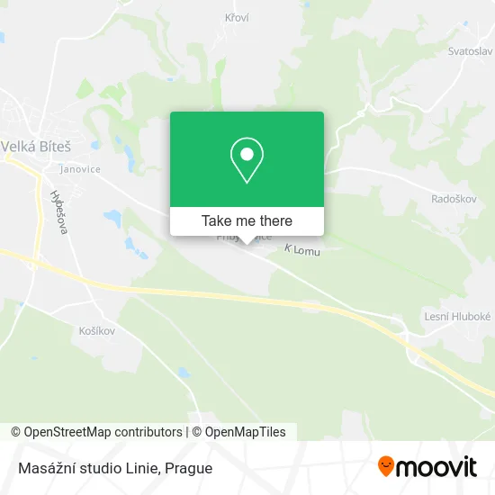 Карта Masážní studio Linie