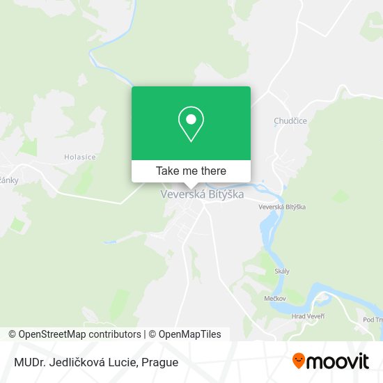 Карта MUDr. Jedličková Lucie