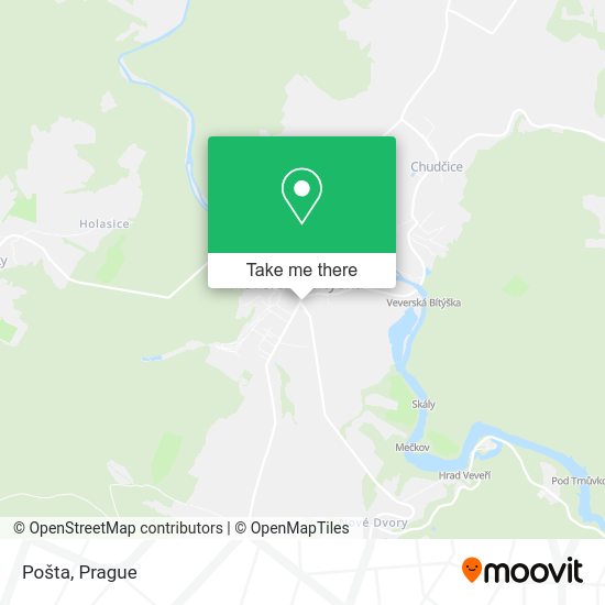 Карта Pošta
