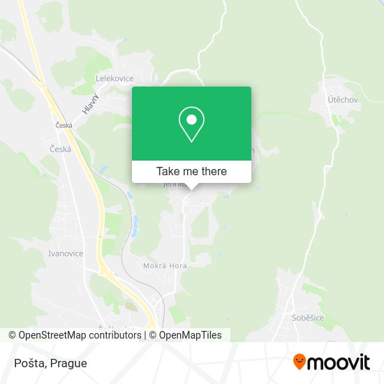 Карта Pošta