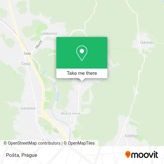 Карта Pošta