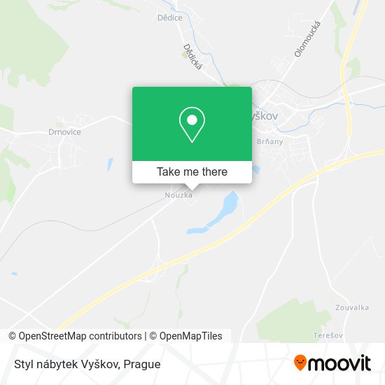 Карта Styl nábytek Vyškov