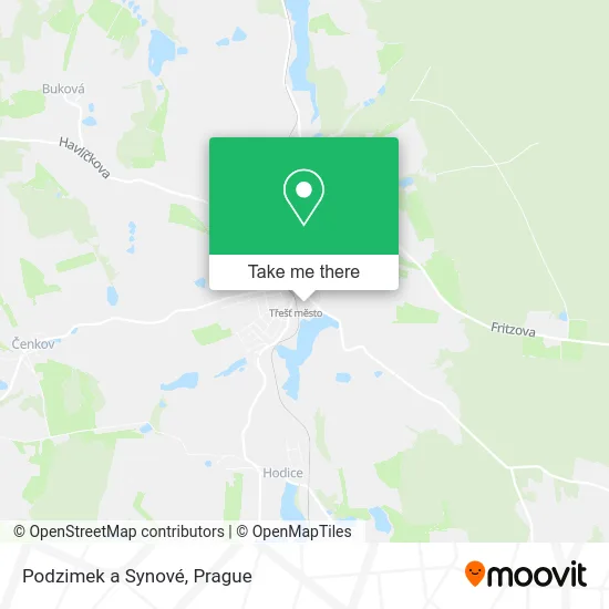 Карта Podzimek a Synové