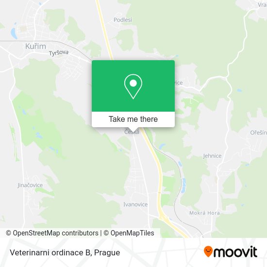 Карта Veterinarni ordinace B