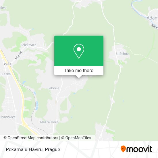 Карта Pekarna u Haviru