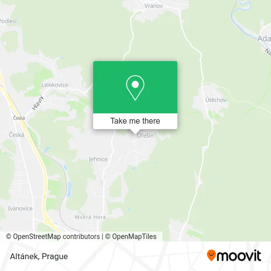 Altánek map