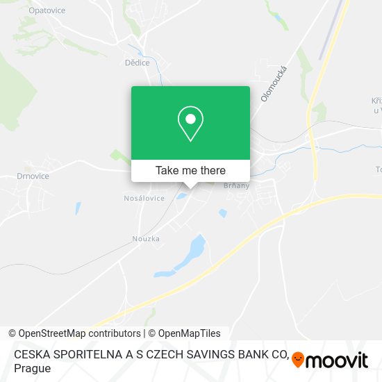 Карта CESKA SPORITELNA A S CZECH SAVINGS BANK CO