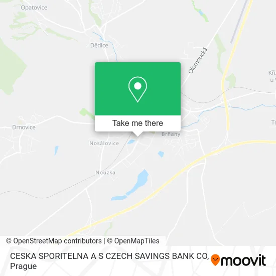 Карта CESKA SPORITELNA A S CZECH SAVINGS BANK CO