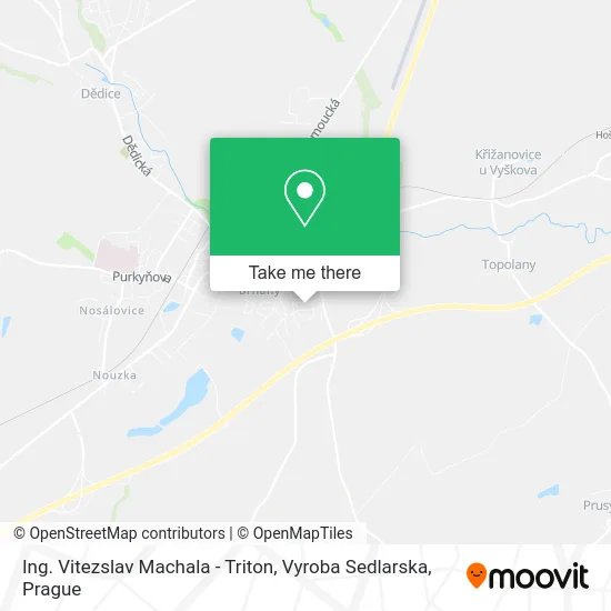 Карта Ing. Vitezslav Machala - Triton, Vyroba Sedlarska