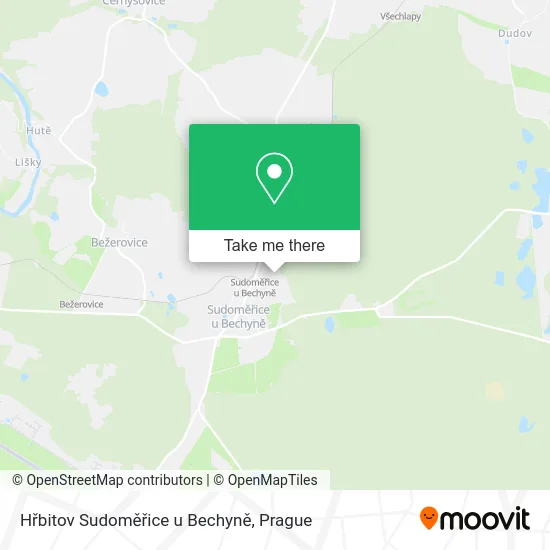 Карта Hřbitov Sudoměřice u Bechyně