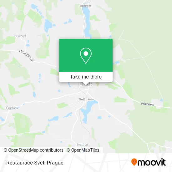 Карта Restaurace Svet