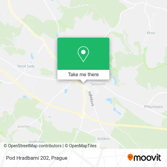 Карта Pod Hradbami 202