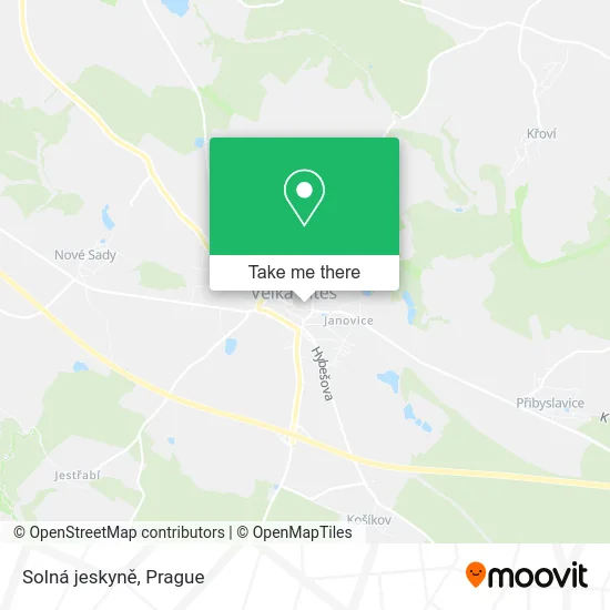 Карта Solná jeskyně
