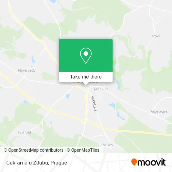 Карта Cukrarna u Zdubu