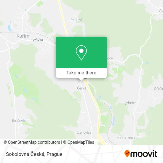 Карта Sokolovna Česká