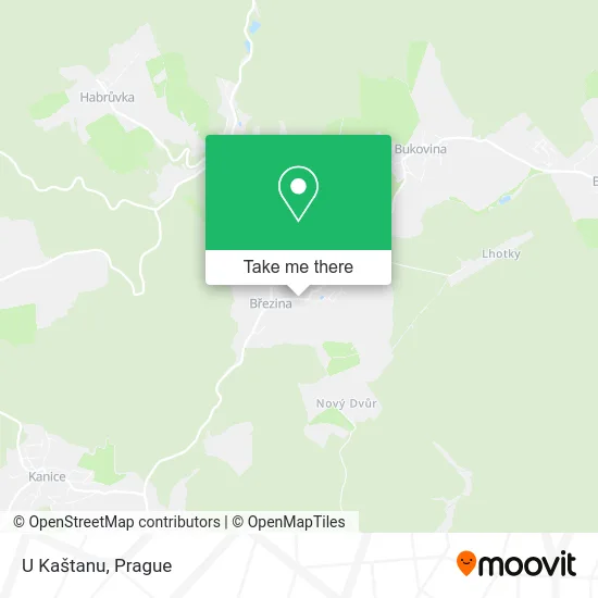 Карта U Kaštanu