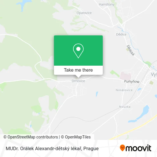 MUDr. Orálek Alexandr-dětský lékař map