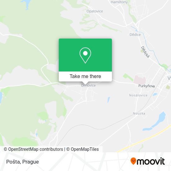 Карта Pošta