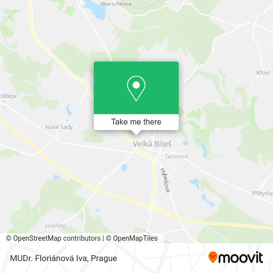 Карта MUDr. Floriánová Iva
