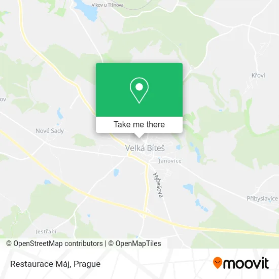 Карта Restaurace Máj