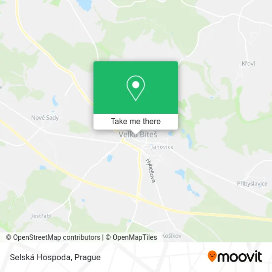 Карта Selská Hospoda