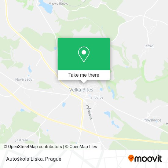 Карта Autoškola Liška